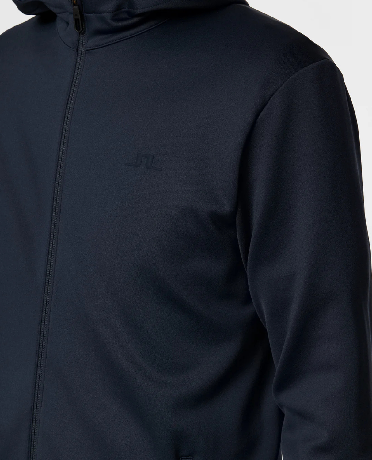 J.Lindeberg Men Aerial Full Zip Hood - JL Navy