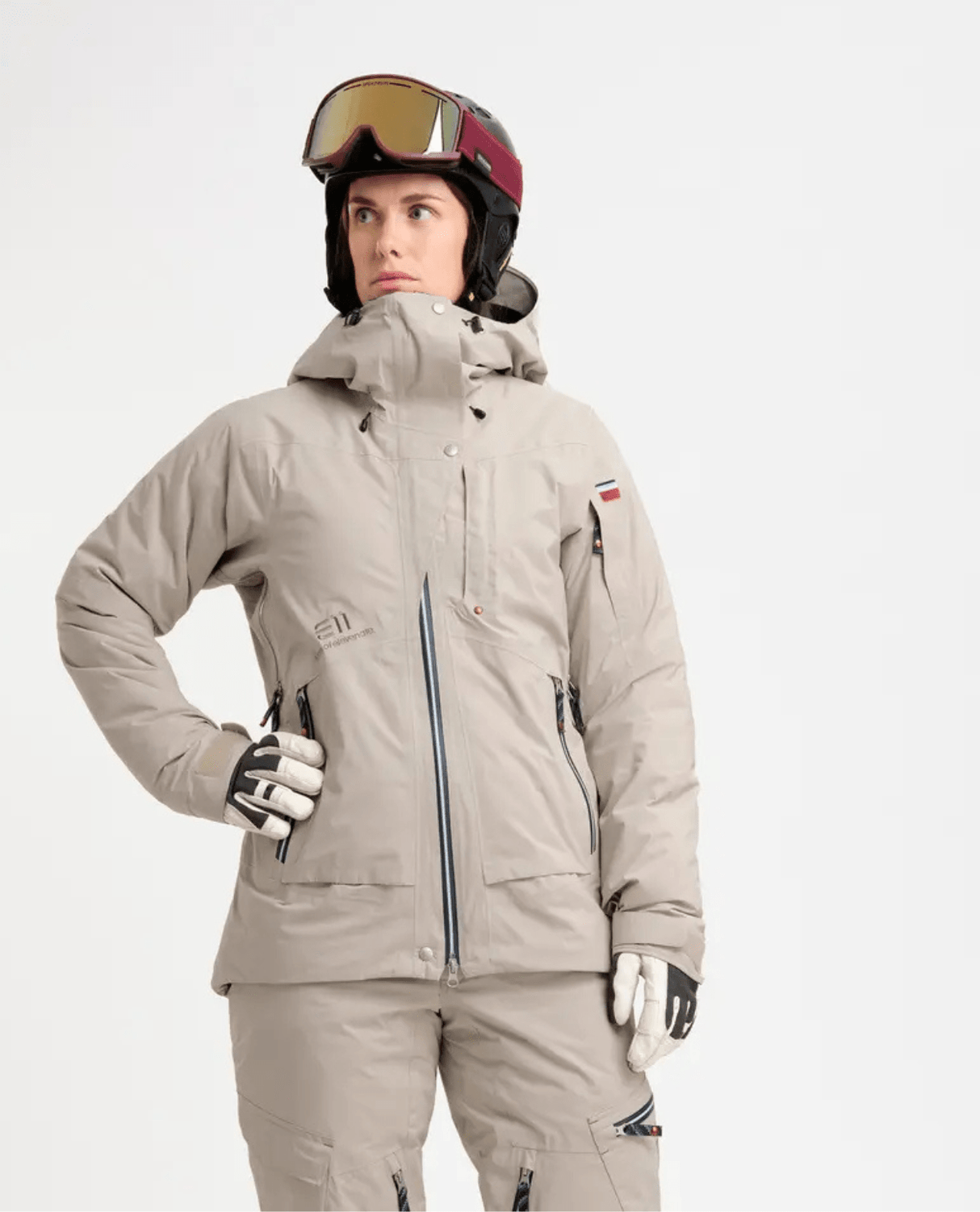 Elevenate Womens Lavancher Jacket - Ginger Beige - Skidjackor - Alpingaraget