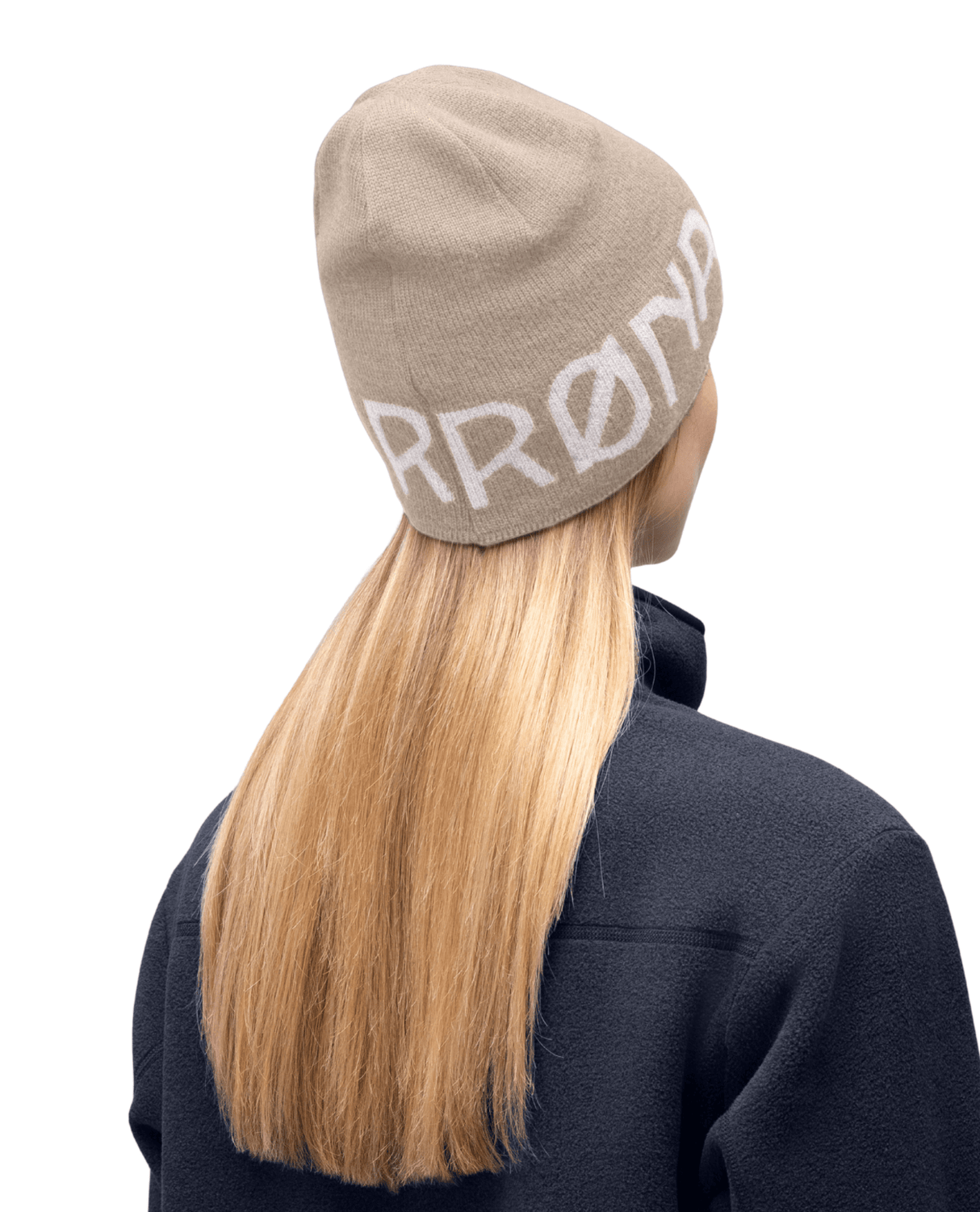 Norröna Unisex /29 mid merinoUll logo Beanie - Pure Cashmere - Mössor - Alpingaraget