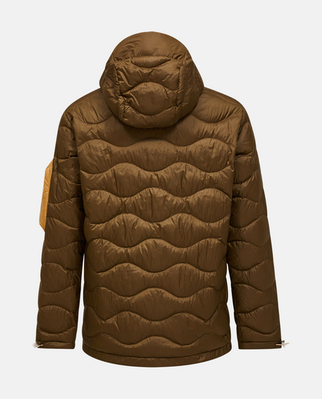 Peak Performance Men Helium Utility Down Hood - Meadow Moss / Sierra Sand  Alpingaraget