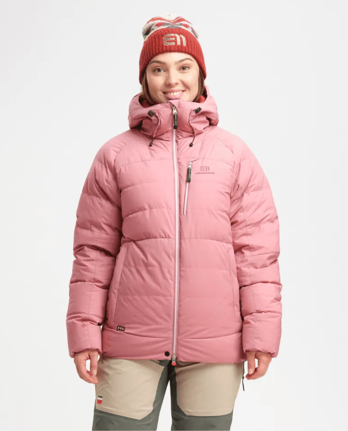 Elevenate Womens Combin Down Jacket - Dark Strawberry - Mellanlager - Alpingaraget