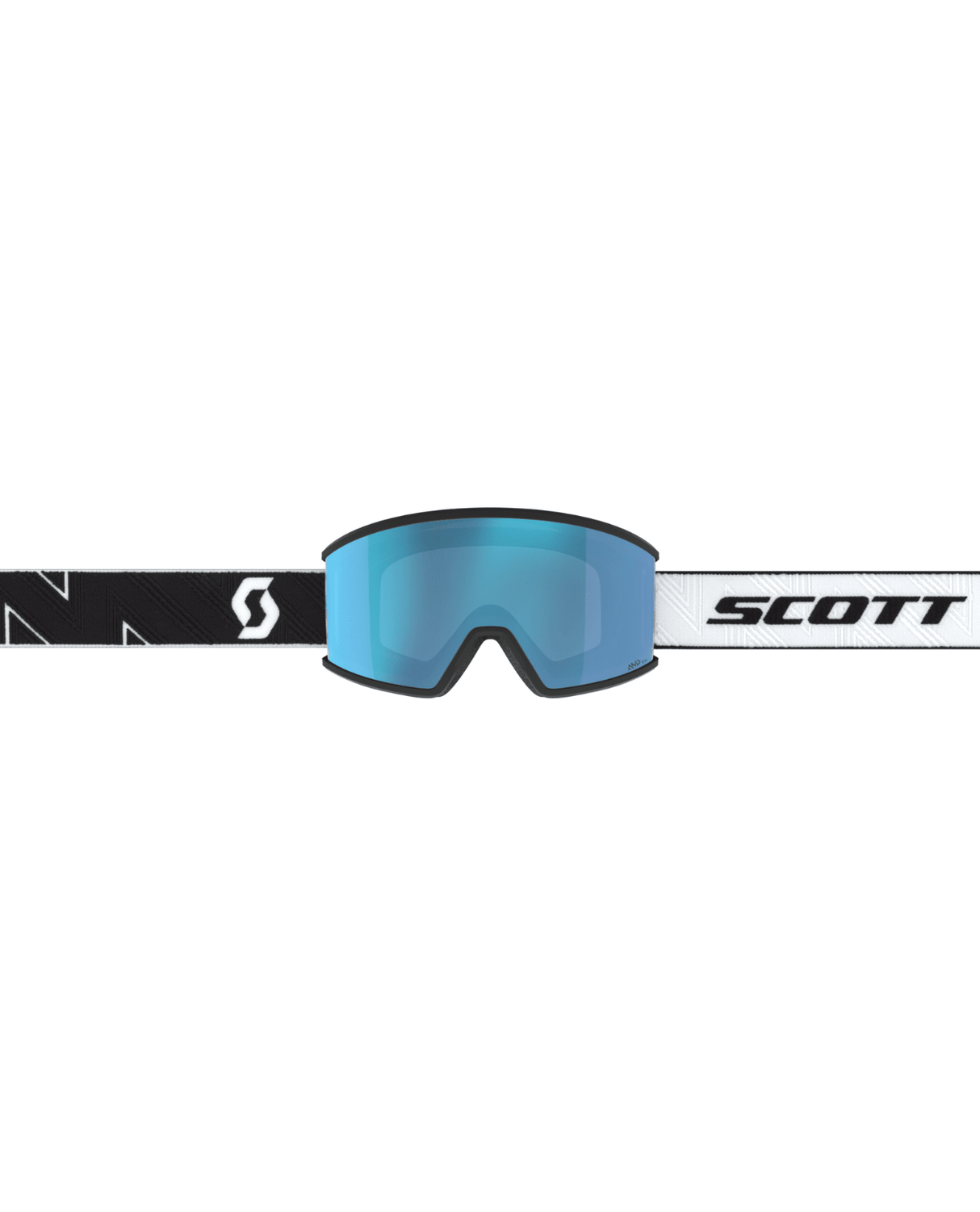 Scott Goggle Ambit Compact AMP - Black/White AMP Aurora Green Chrome S1 - Goggles - Alpingaraget