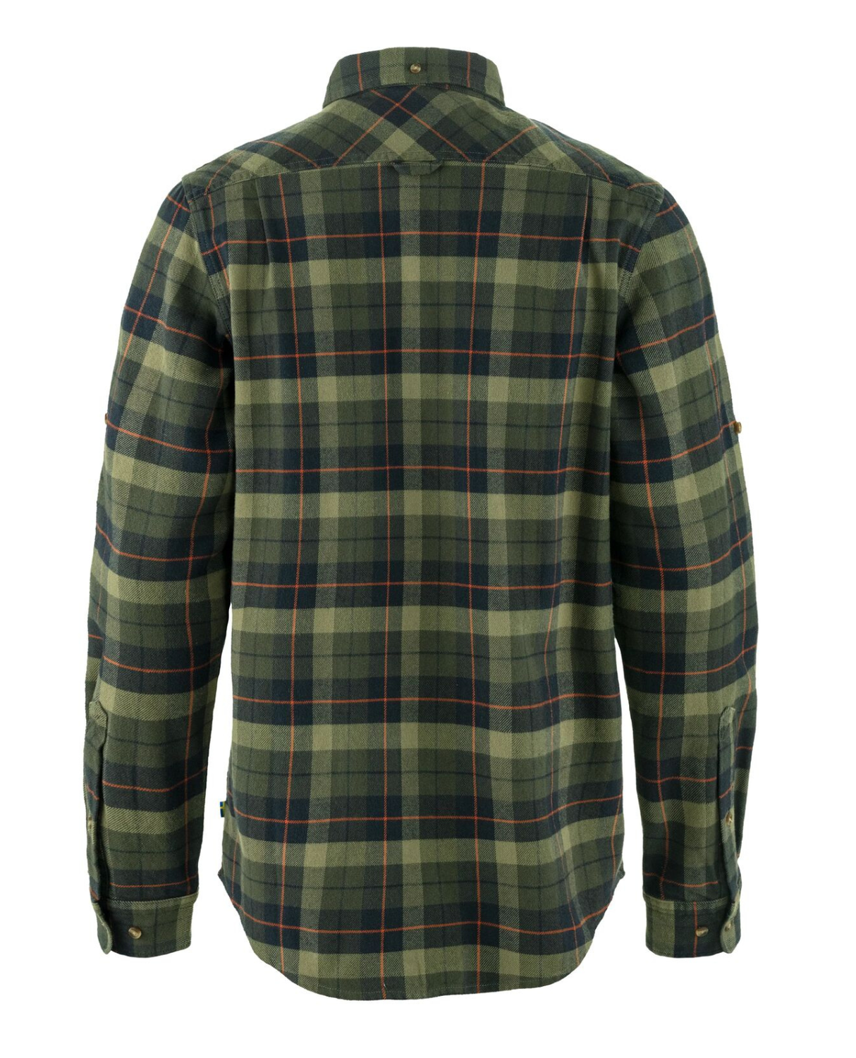 Fjällräven Singi Heavy Flannel Shirt Men - Black-Deep Forest - Alpingaraget