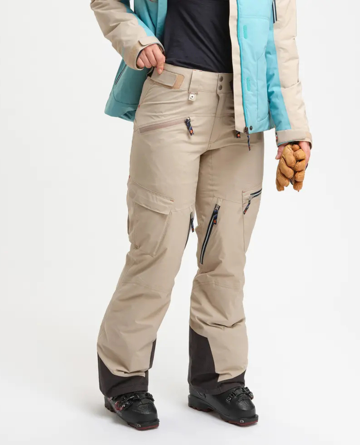 Elevenate Womens Lavancher Cargo Pants - Ginger Beige - Alpingaraget