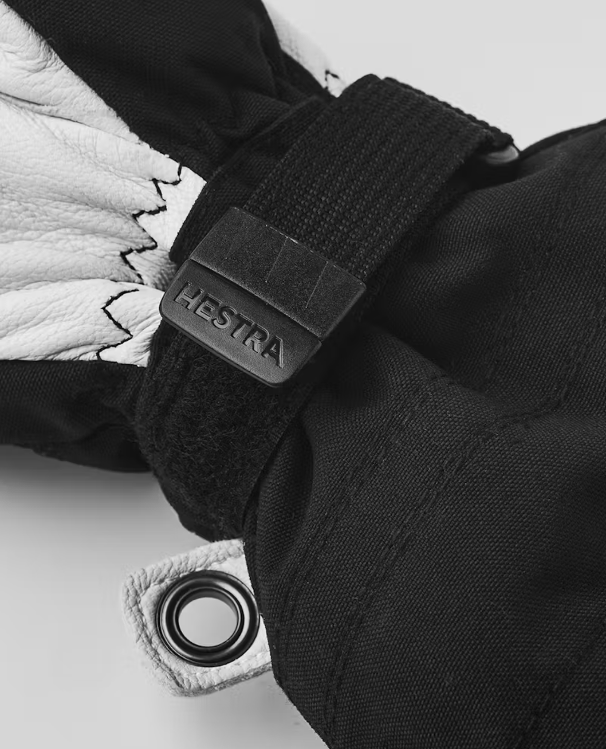 HESTRA Army Leather Heli Ski Junior Mitt - Black - Alpingaraget