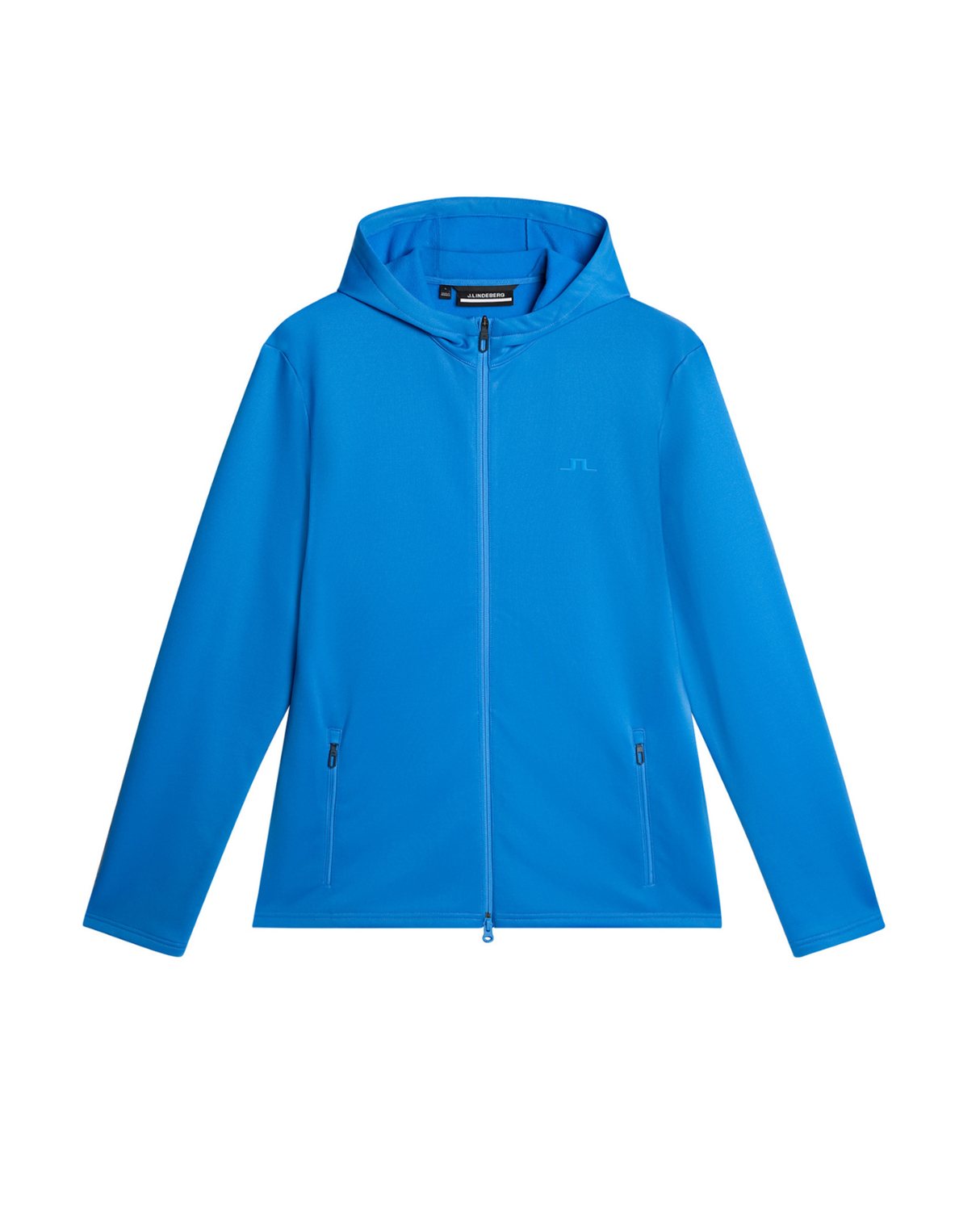 J.Lindeberg Men Aerial Full Zip Hood - Sonic Blue