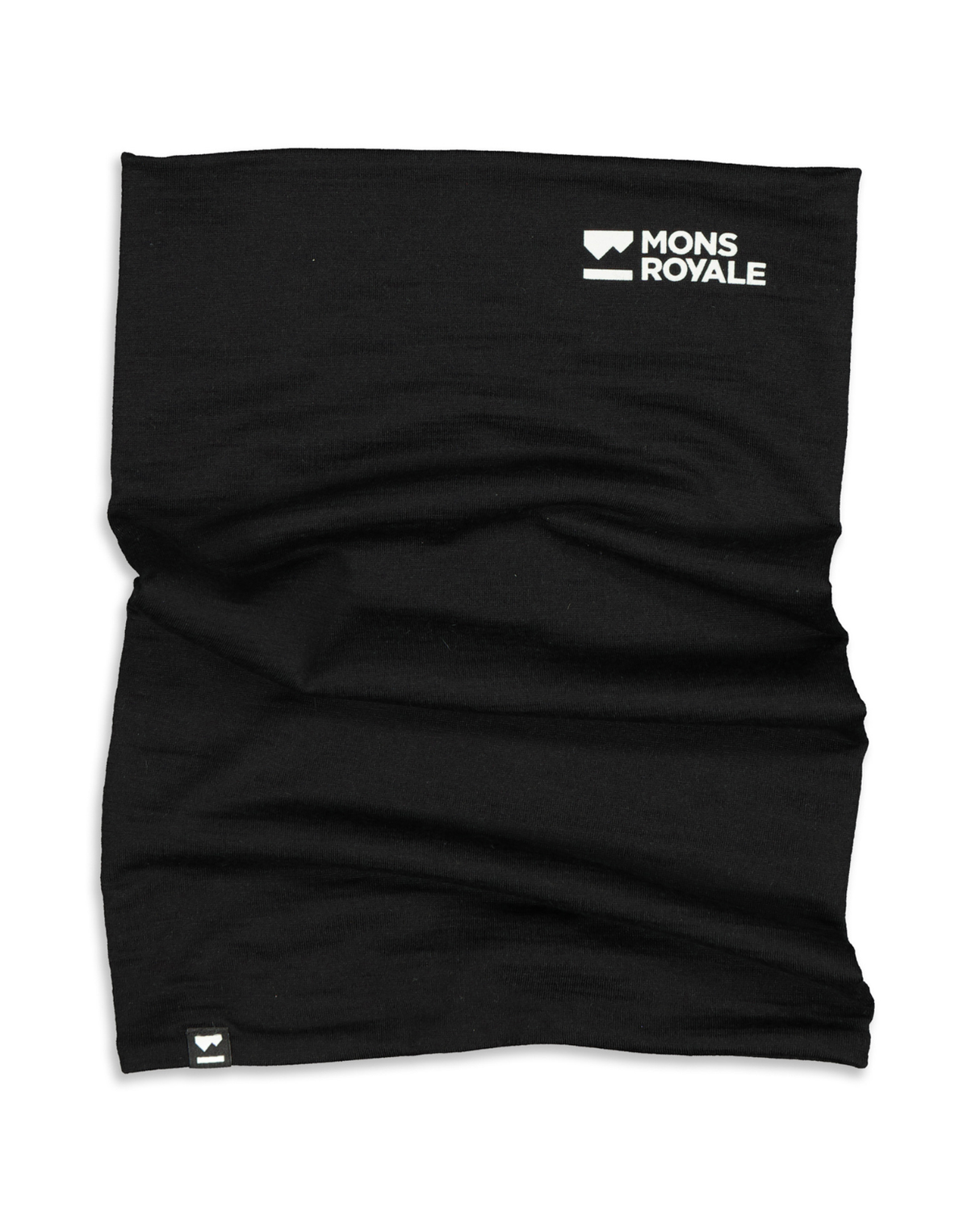 Mons Royale Double Up 100 Merino Neckwarmer - Black