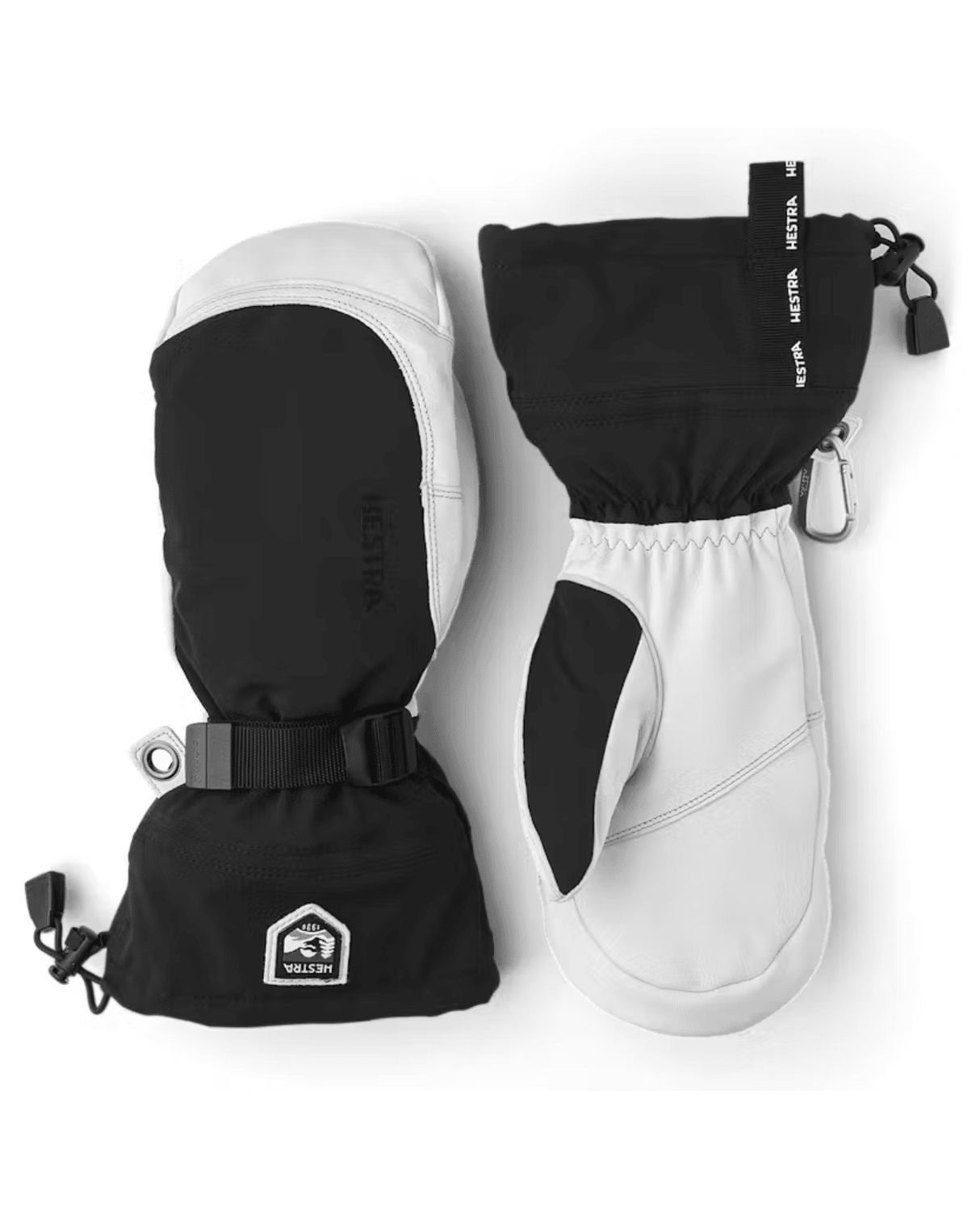 HESTRA Army Leather Extreme Mitt - Black/Offwhite - Handskar - Alpingaraget