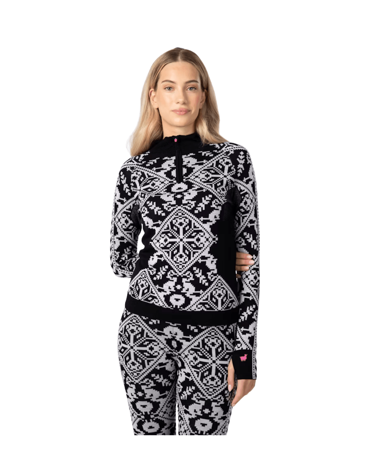 Kari Traa Saga Half Zip - Black - Underställ - Alpingaraget