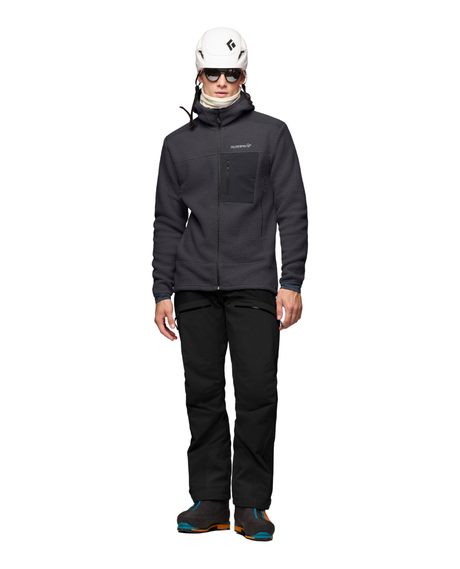 Norröna Men trollveggen warm3 Zip Hood - Phantom - Alpingaraget