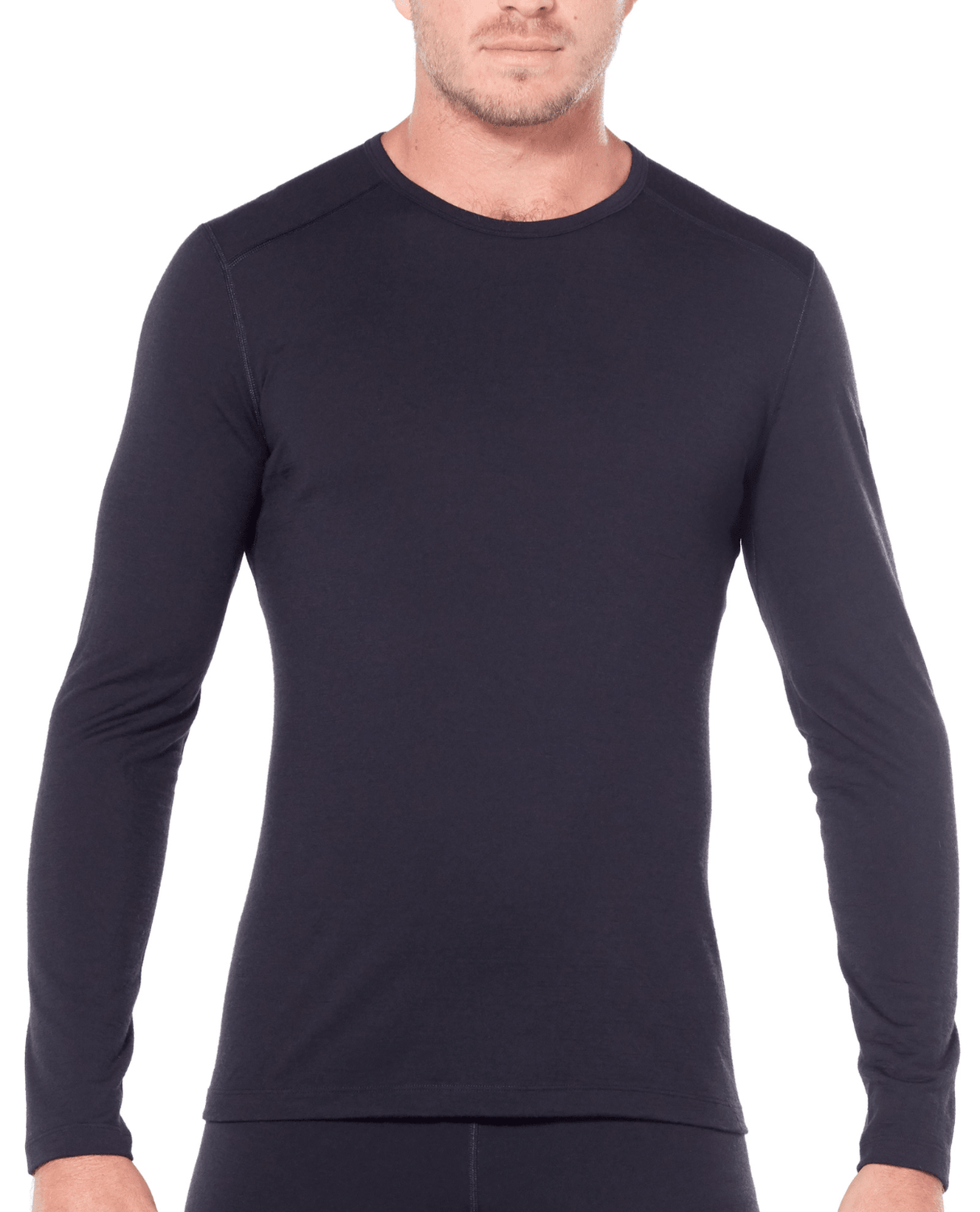 Icebreaker Men 200 Oasis Long Sleeve Crewe - Black - Underställ - Alpingaraget