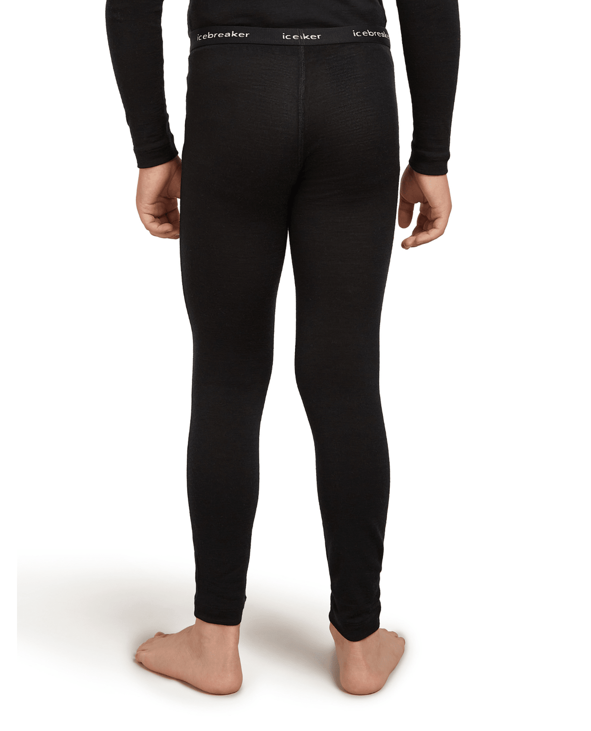 Icebreaker Kids’ Merino 200 Oasis Leggings - Black - Underställ - Alpingaraget