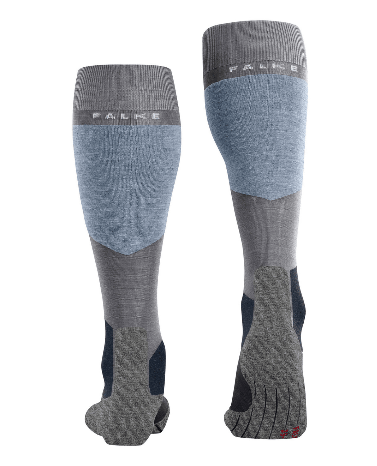 FALKE SK6 Pro Men Skiing Knee - high socks - M.Grey Mel - Strumpor - Alpingaraget