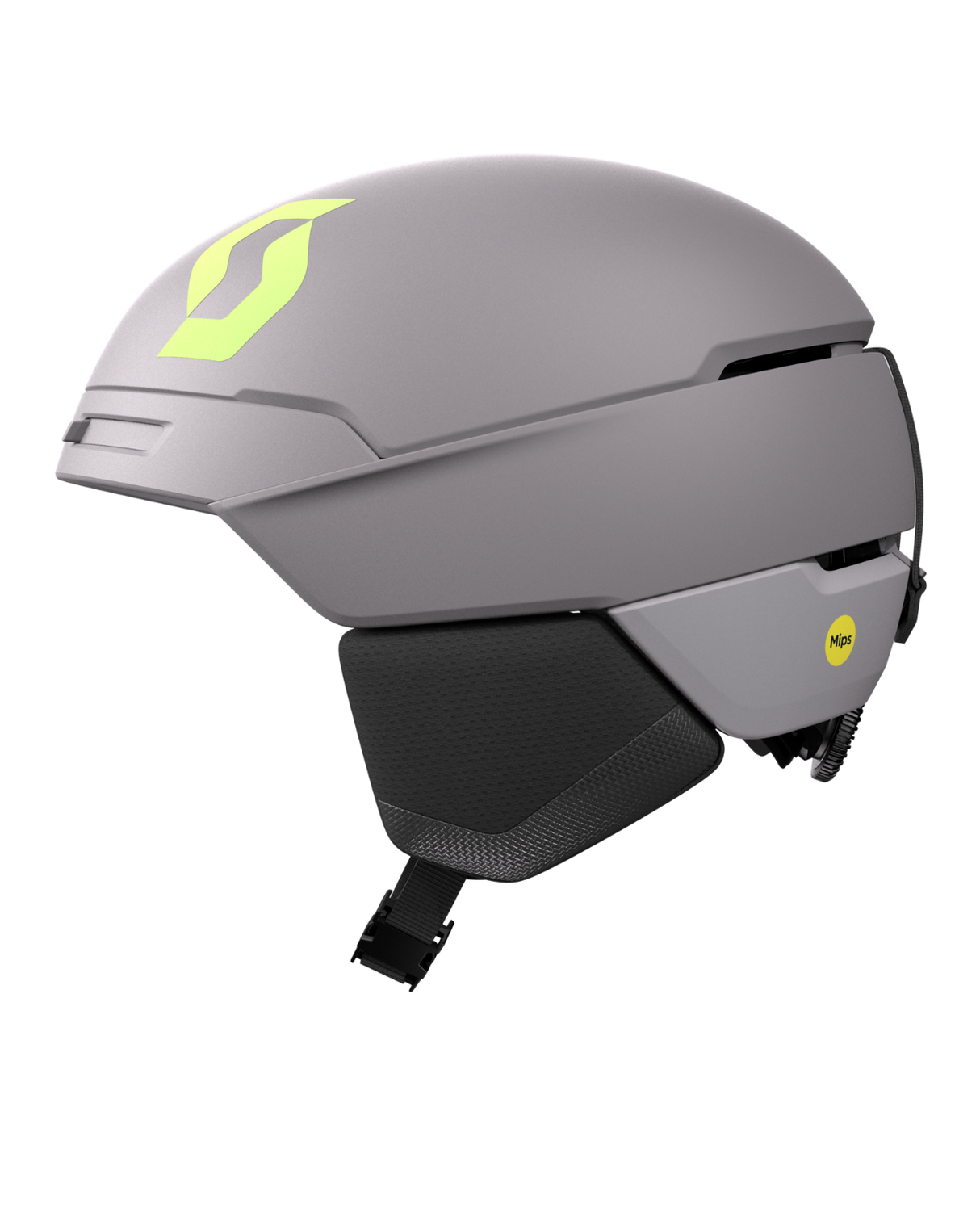 Scott Helmet Flow Mips med justerbar passform i storlek S-L - Evening Grey/Glow Green - Alpingaraget