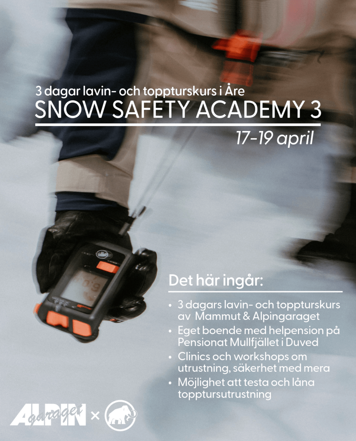 Snow Safety Academy Nivå 3 2026 - Alpingaraget