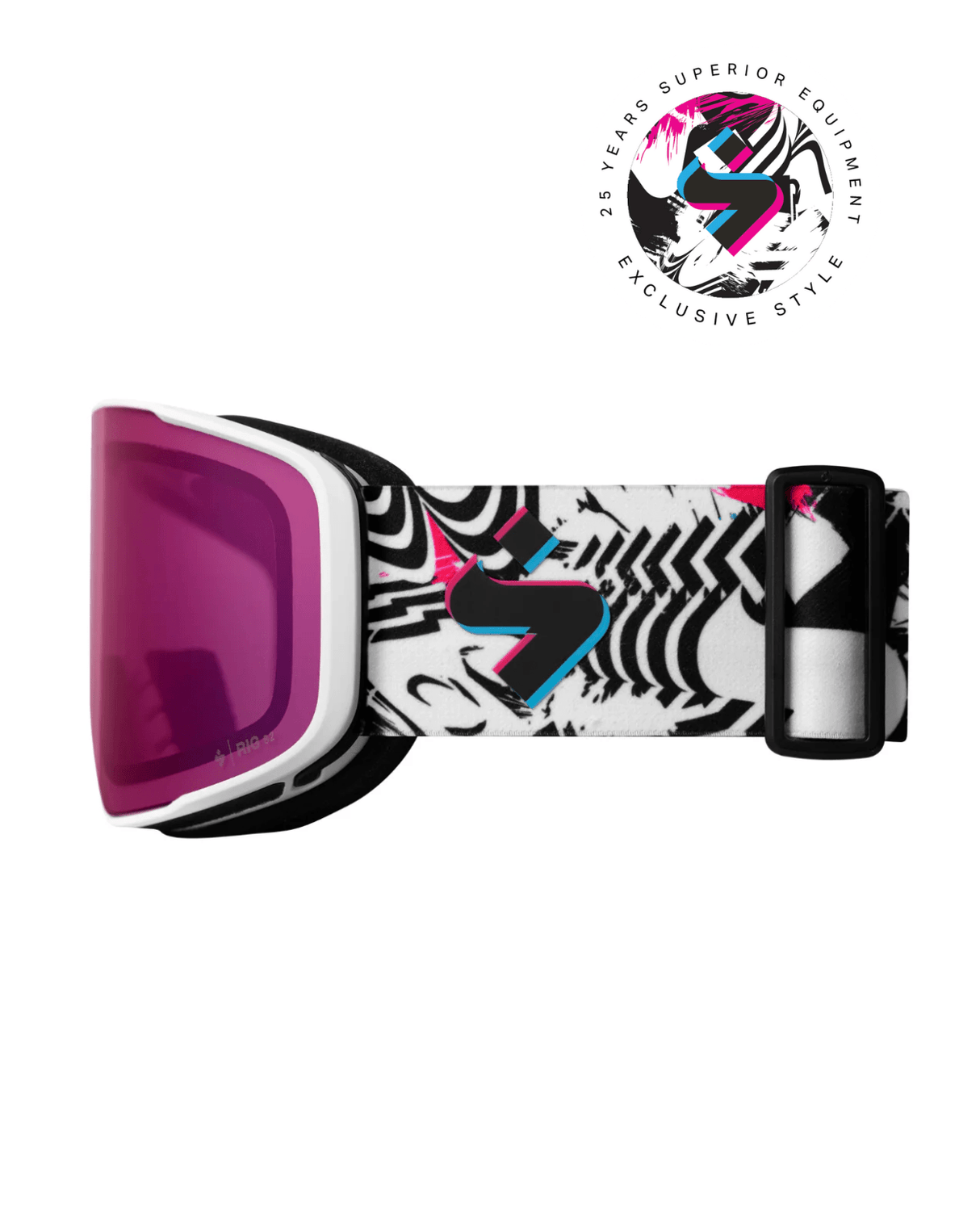 Sweet Protection Boondock RIG Reflect Block Party - RIG Bixbite/Satin White/Block Party - Goggles - Alpingaraget