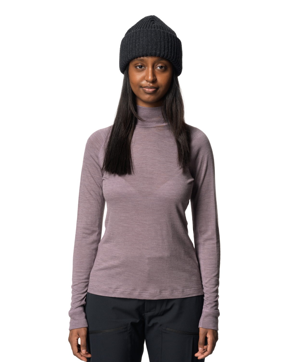HOUDINI Womens Activist Turtleneck - Foggy Purple - Alpingaraget