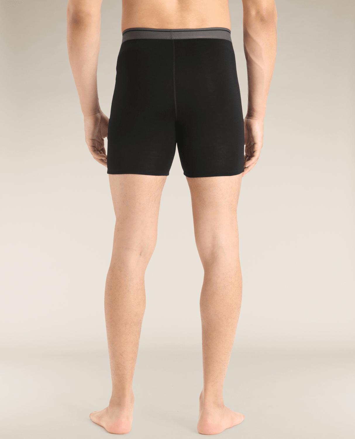 Icebreaker Men Merino 150 Anatomica Long Boxers - Black - Underkläder - Alpingaraget
