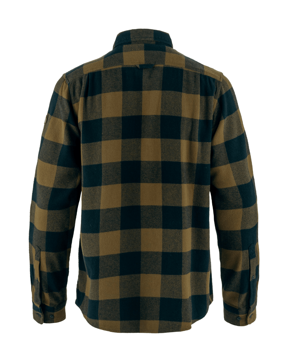 Fjällräven Övik Heavy Flannel Shirt Men - Wood Brown - Dark Navy - Alpingaraget