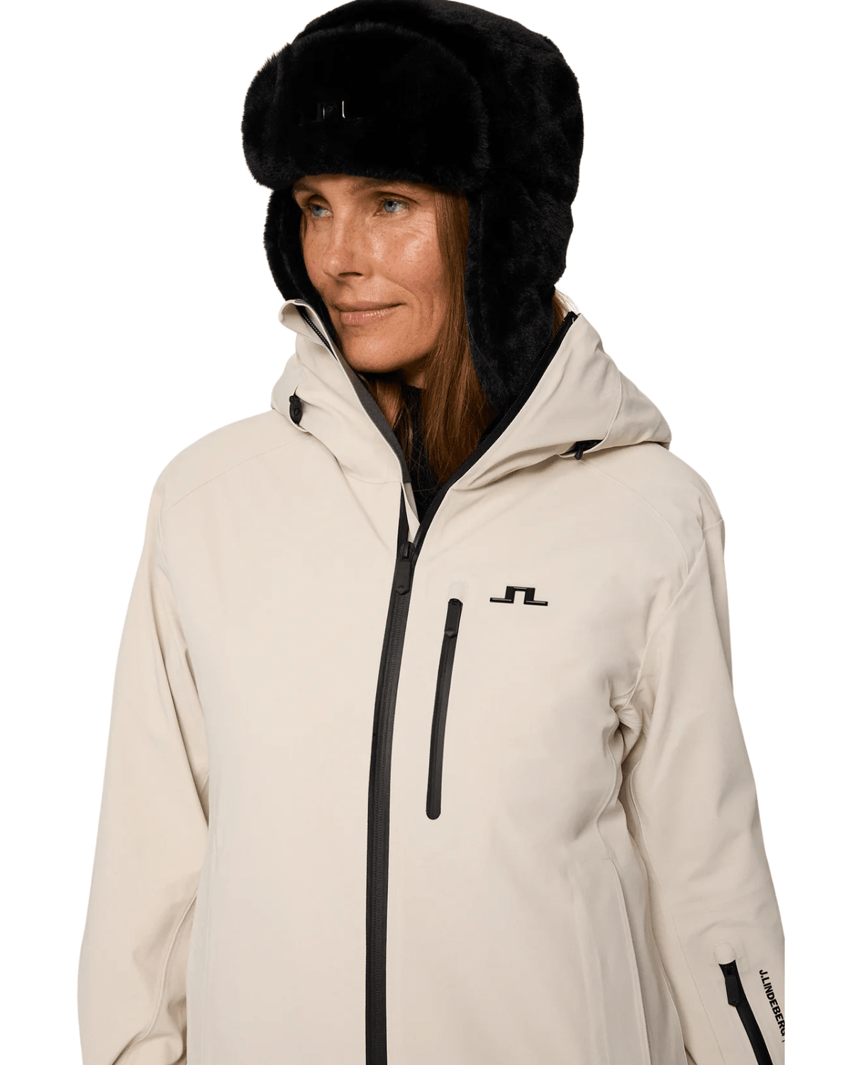 J.Lindeberg Women Solarcore Shell Jacket - Moonbeam - Skidjackor - Alpingaraget