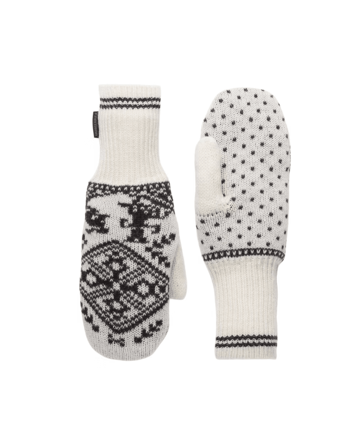 Kari Traa Saga Knit Mittens - Off White - Alpingaraget