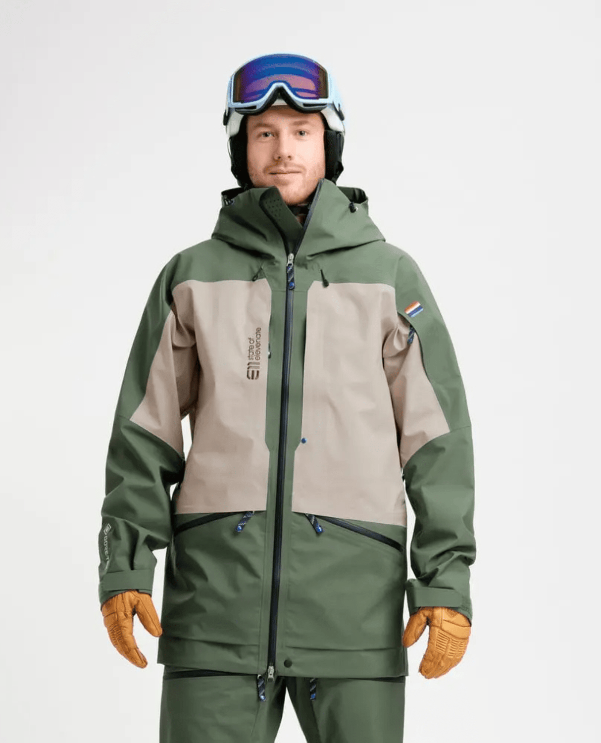 Elevenate Mens Pure 100 Jacket - Bronze Green - Skidjackor - Alpingaraget