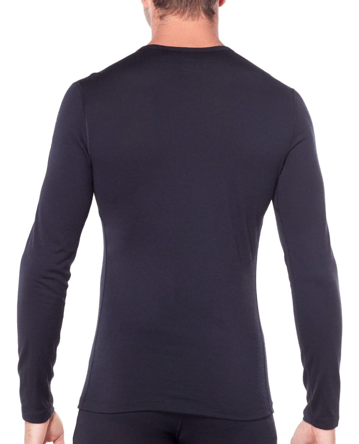 Icebreaker Men 200 Oasis Long Sleeve Crewe - Black - Alpingaraget