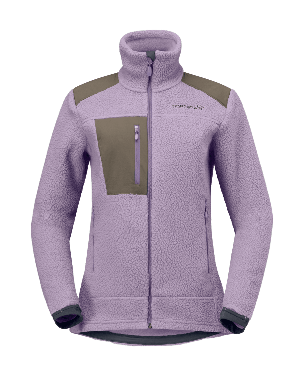 Norröna Women trollveggen warm3 Jacket - Purple Sage - Mellanlager - Alpingaraget
