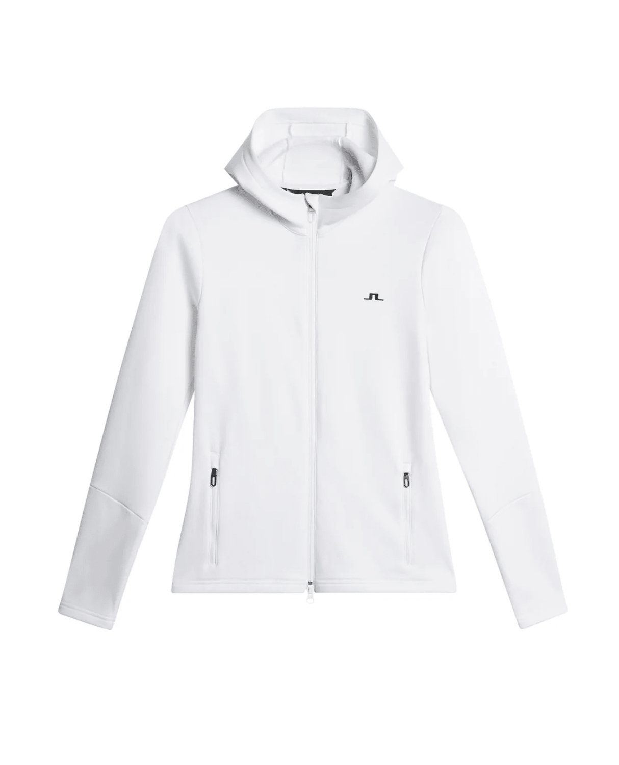 J.Lindeberg Women Aerialle Zip Hood - White - Mellanlager - Alpingaraget