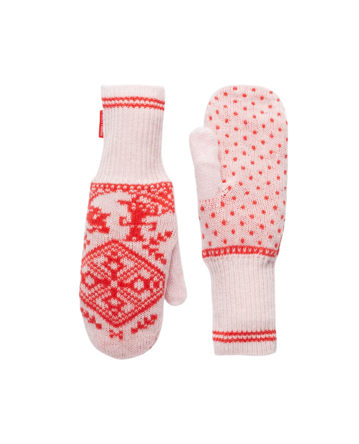 Kari Traa Saga Knit Mittens - Gum - Alpingaraget