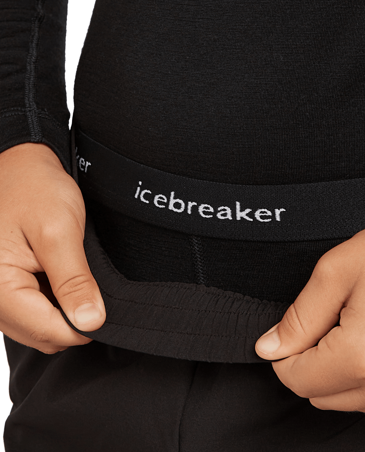 Icebreaker Kids’ Merino 200 Oasis Leggings - Black - Underställ - Alpingaraget