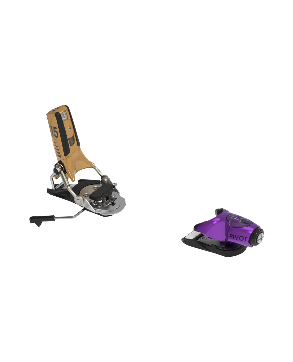 Look Pivot 2.0 15 GW alpina skidbindningar i lila och guld