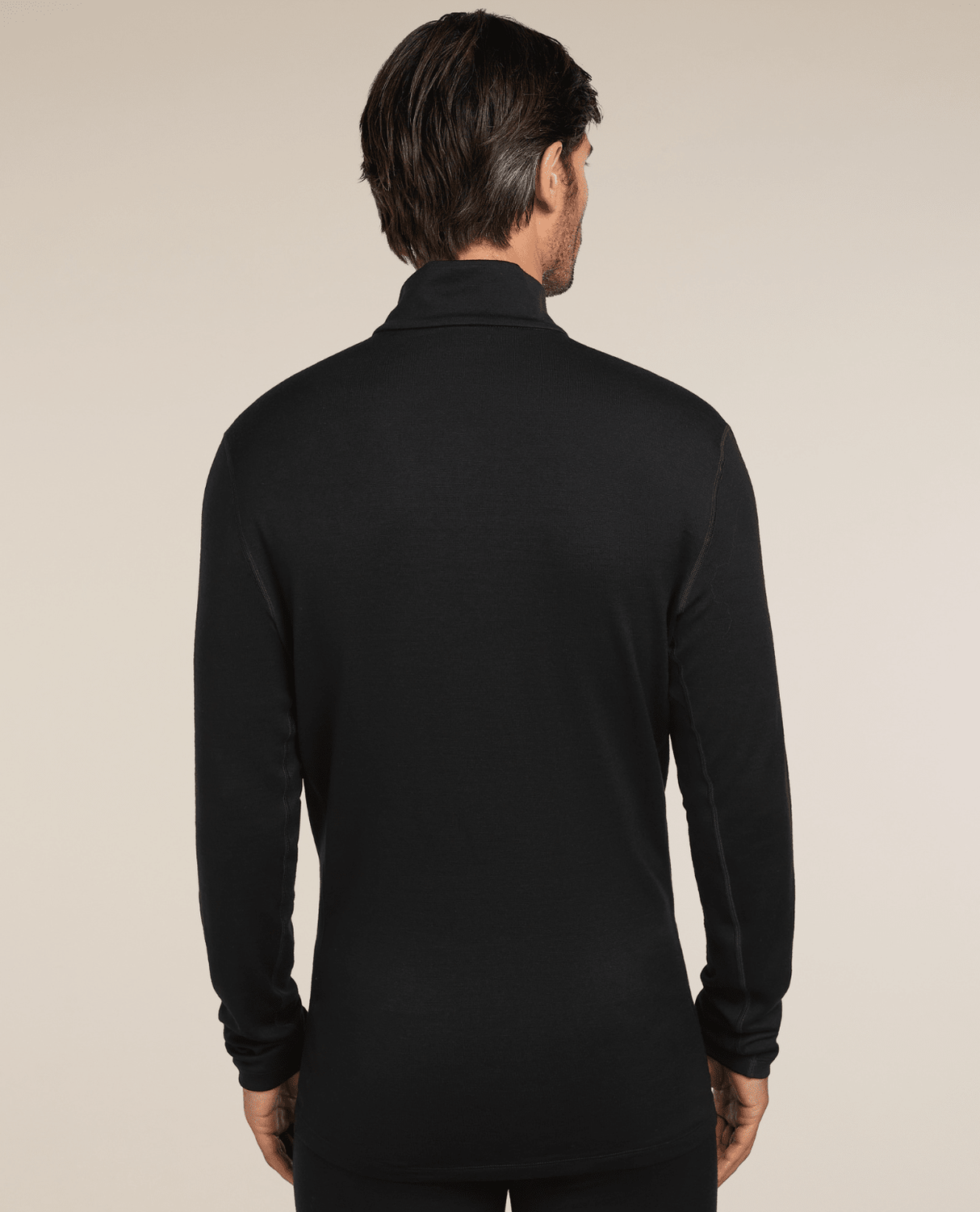 Icebreaker Men 260 Tech Long Sleeve Half Zip - Black - Mellanlager - Alpingaraget