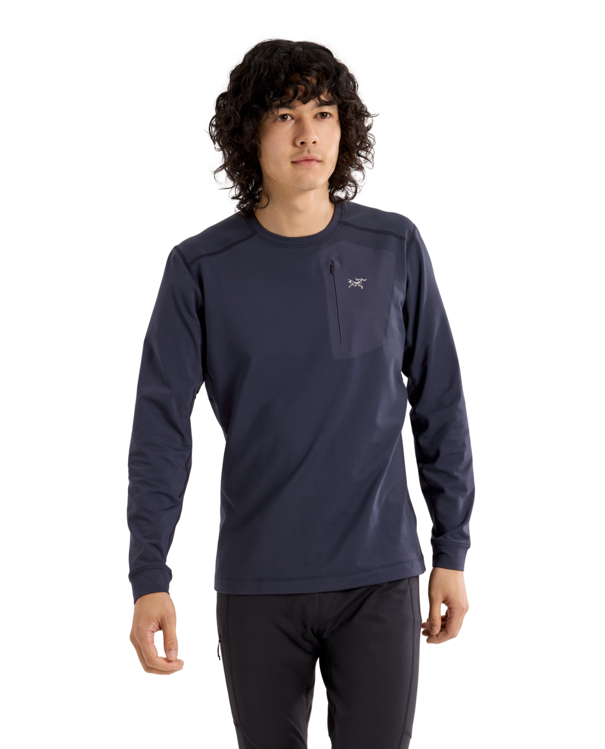 Arc'teryx Men Rho LT Crew Neck - Black Sapphire