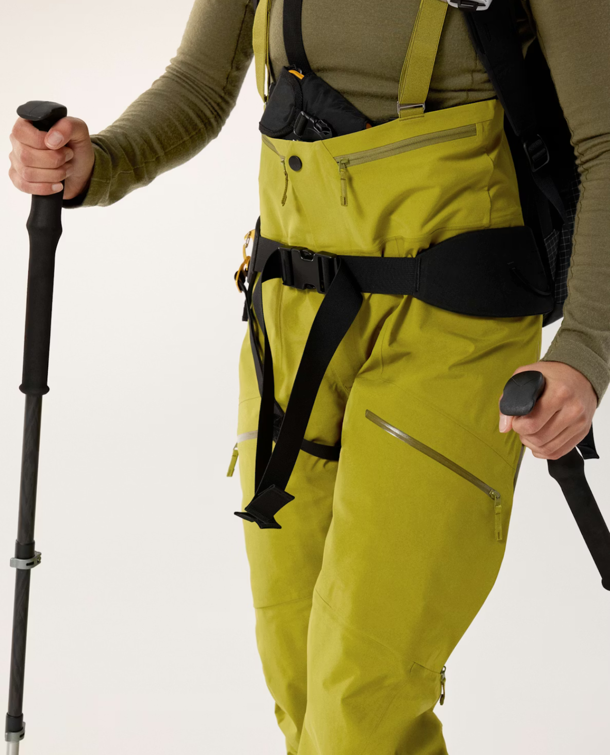 Arc'teryx Rush Bib Pant til kvinder - Olive Moss