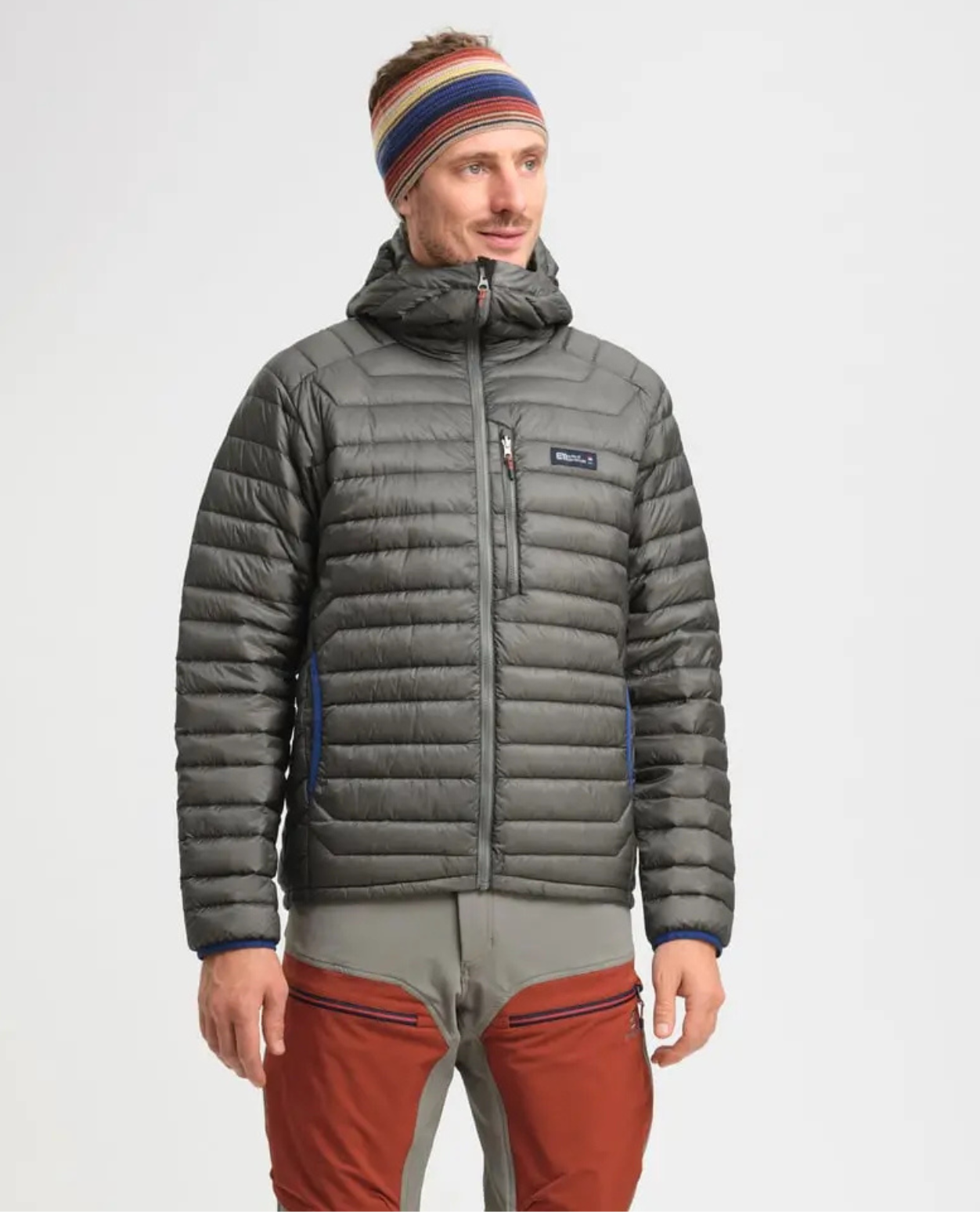 Elevenate Mens Cirrus Down Jacket - Gray Green - Alpingaraget