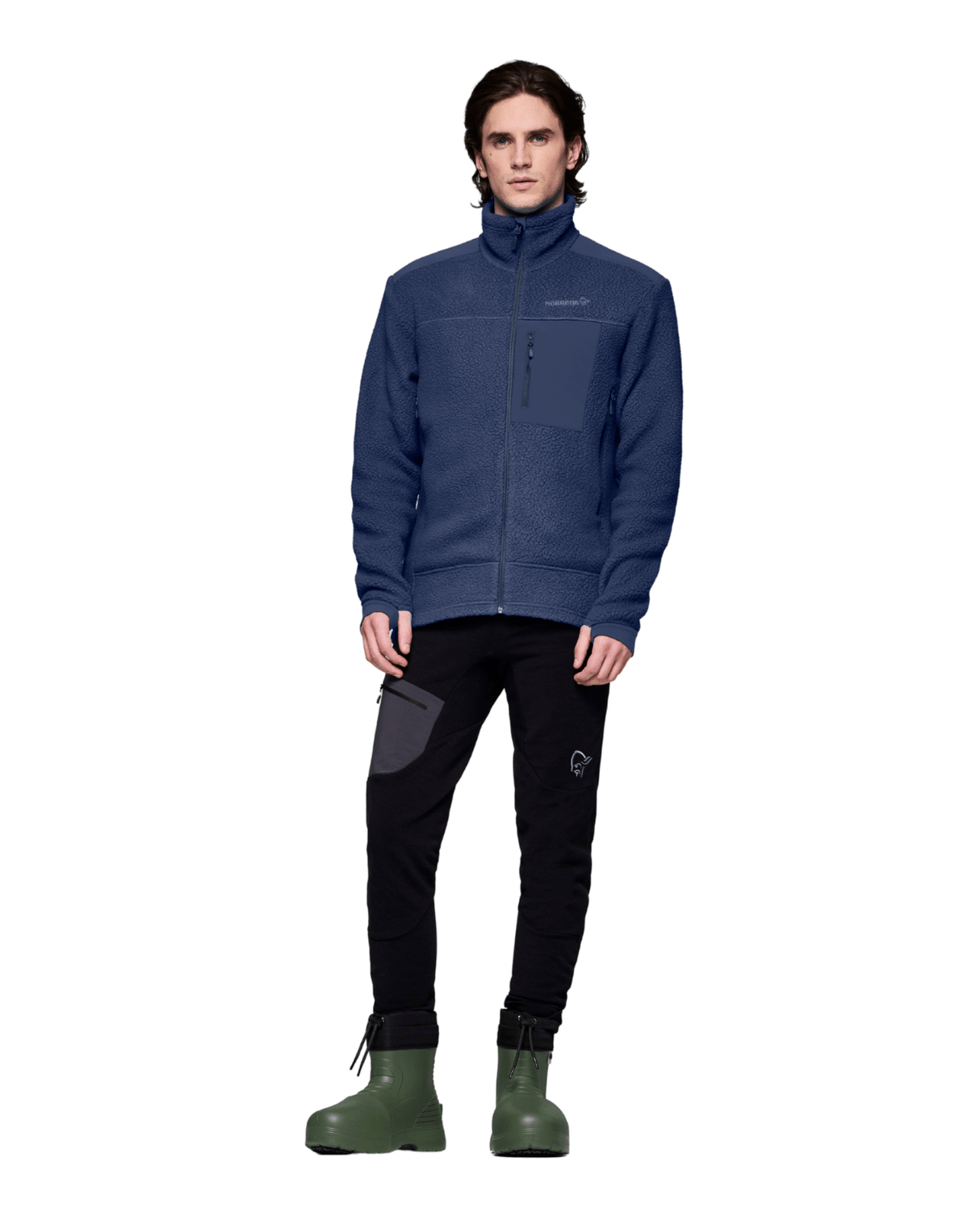 Norröna Men trollveggen warm3 Jacket - Indigo Night - Mellanlager - Alpingaraget