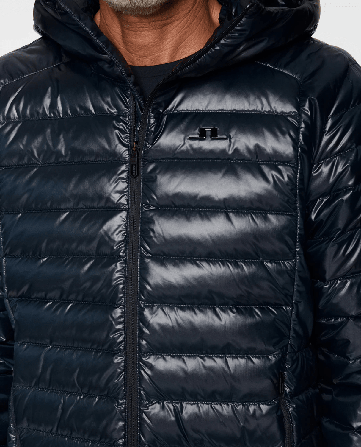 J.Lindeberg Men Oden Light Down Hood - JL Navy - Mellanlager - Alpingaraget