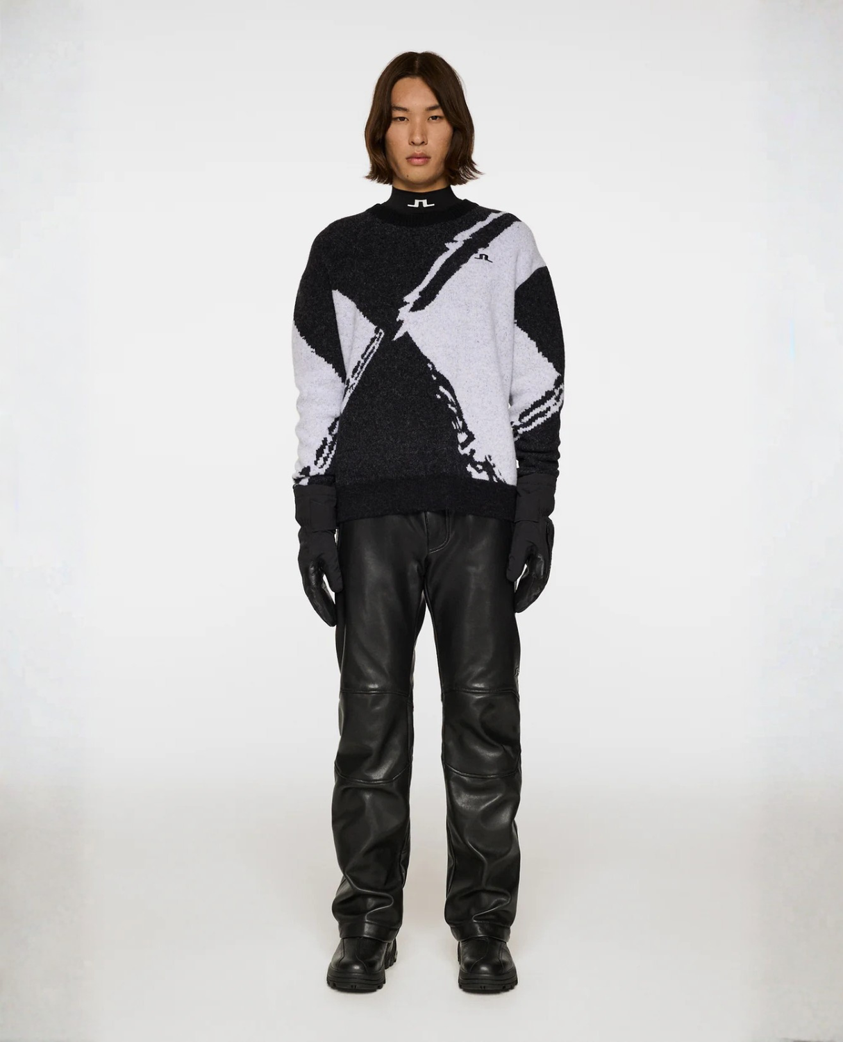 J.Lindeberg Men Jaxton Knitted Sweater - Black