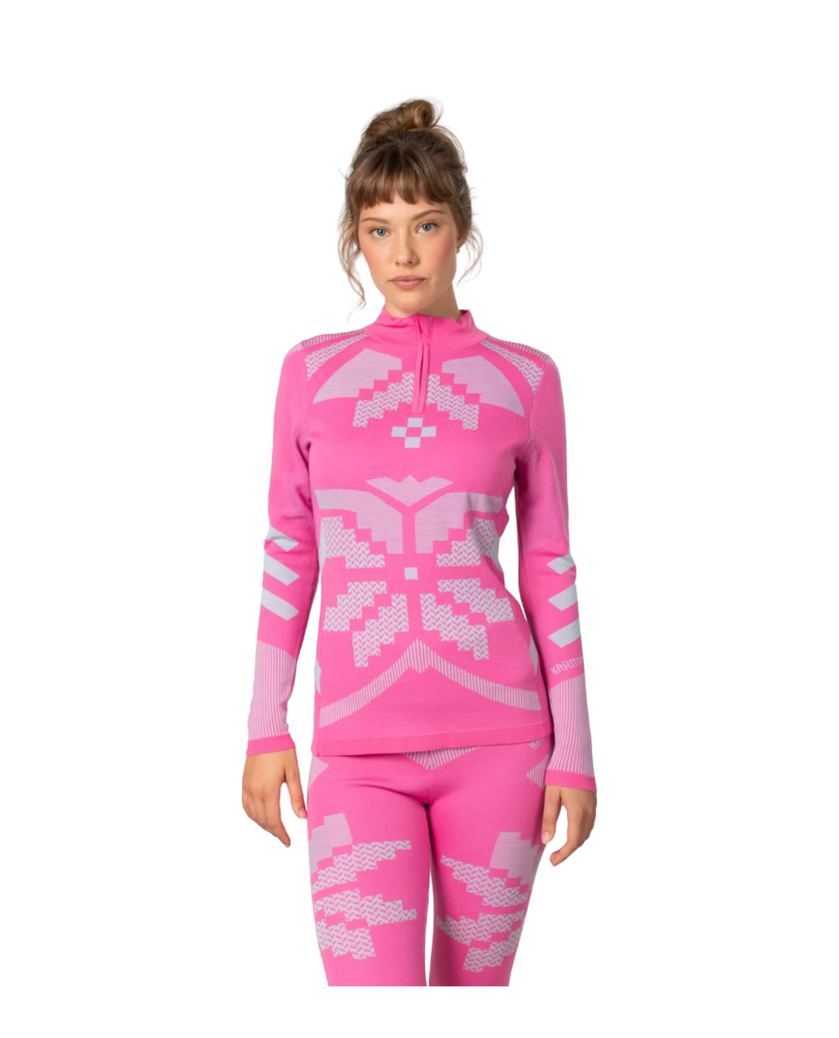 Kari Traa Faith Half Zip - Bright Pink - Alpingaraget