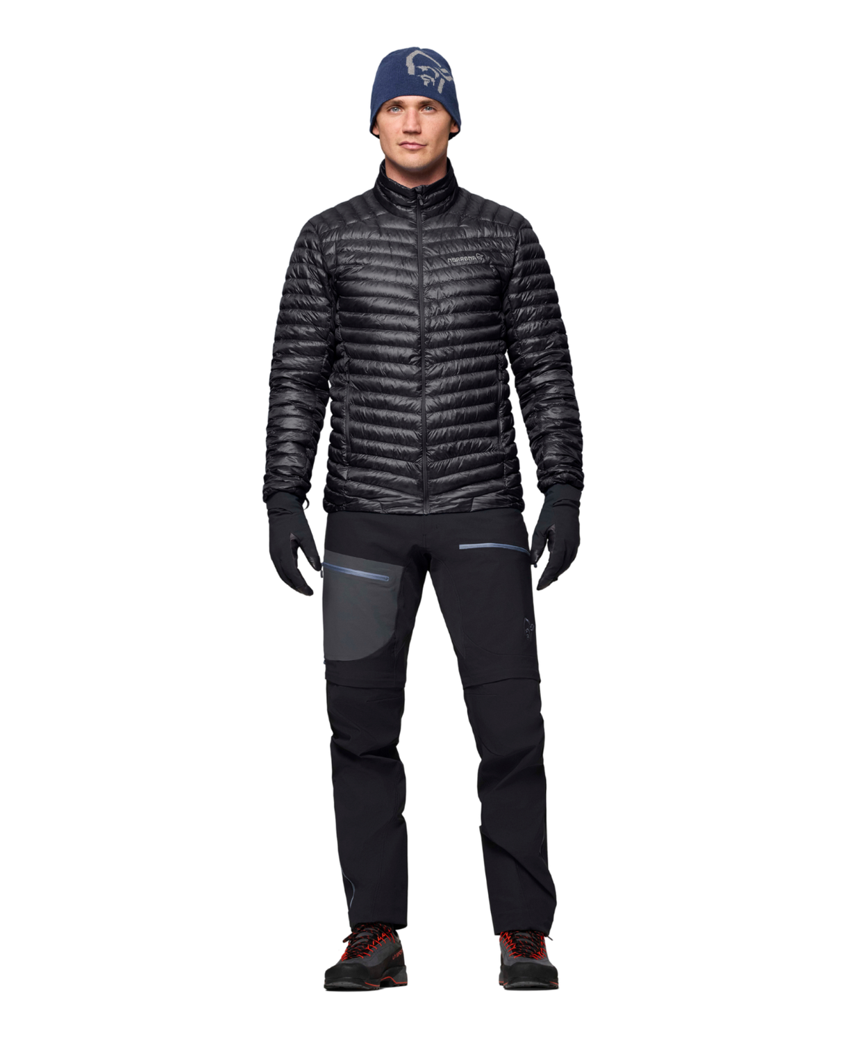 Norröna Men trollveggen down800 super light Jacket - Caviar Black - Alpingaraget