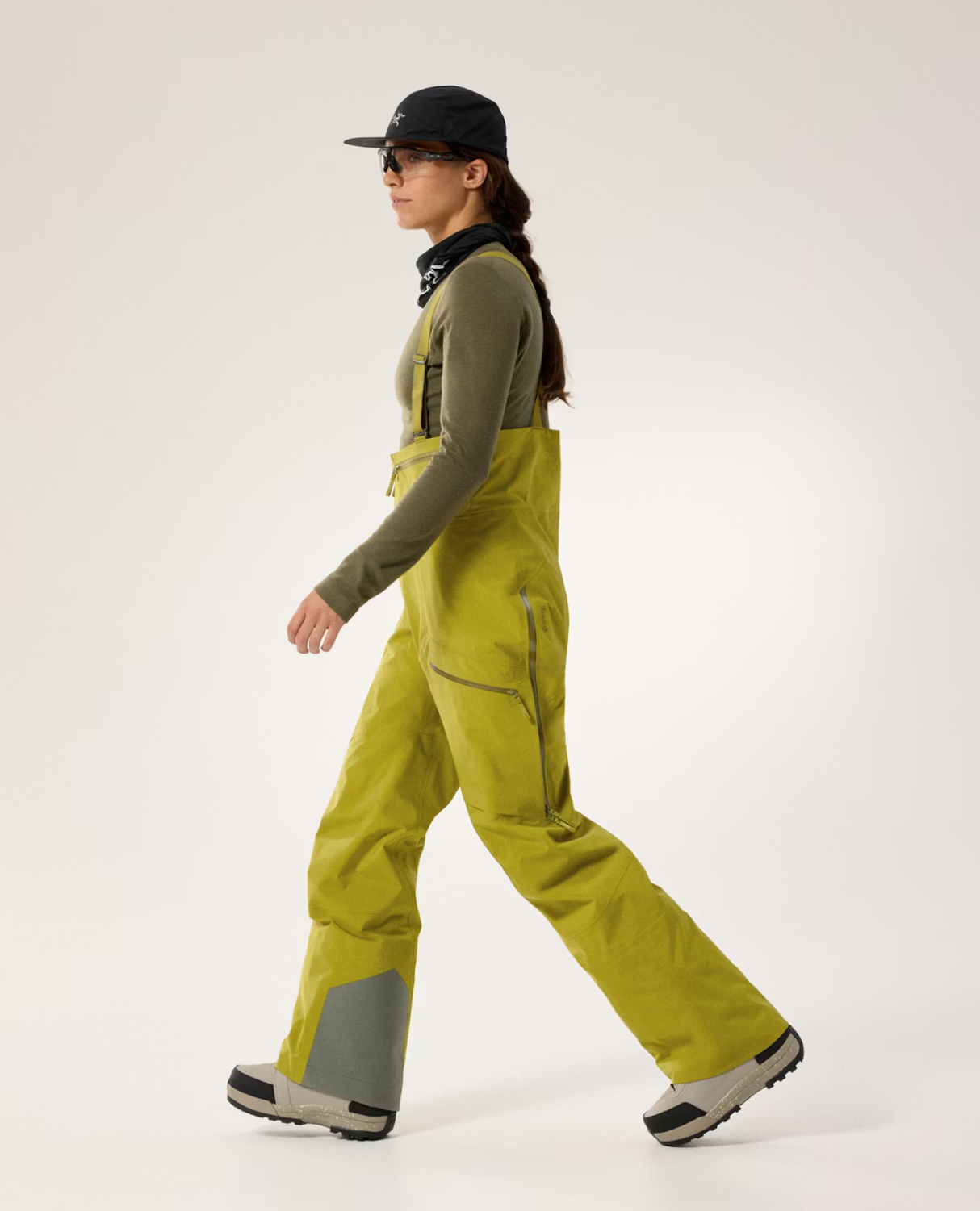 Arc'teryx Rush Bib Pant til kvinder - Olive Moss