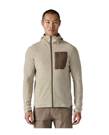Patagonia Men R1 Air Full-Zip Hoody - Pelican - Alpingaraget