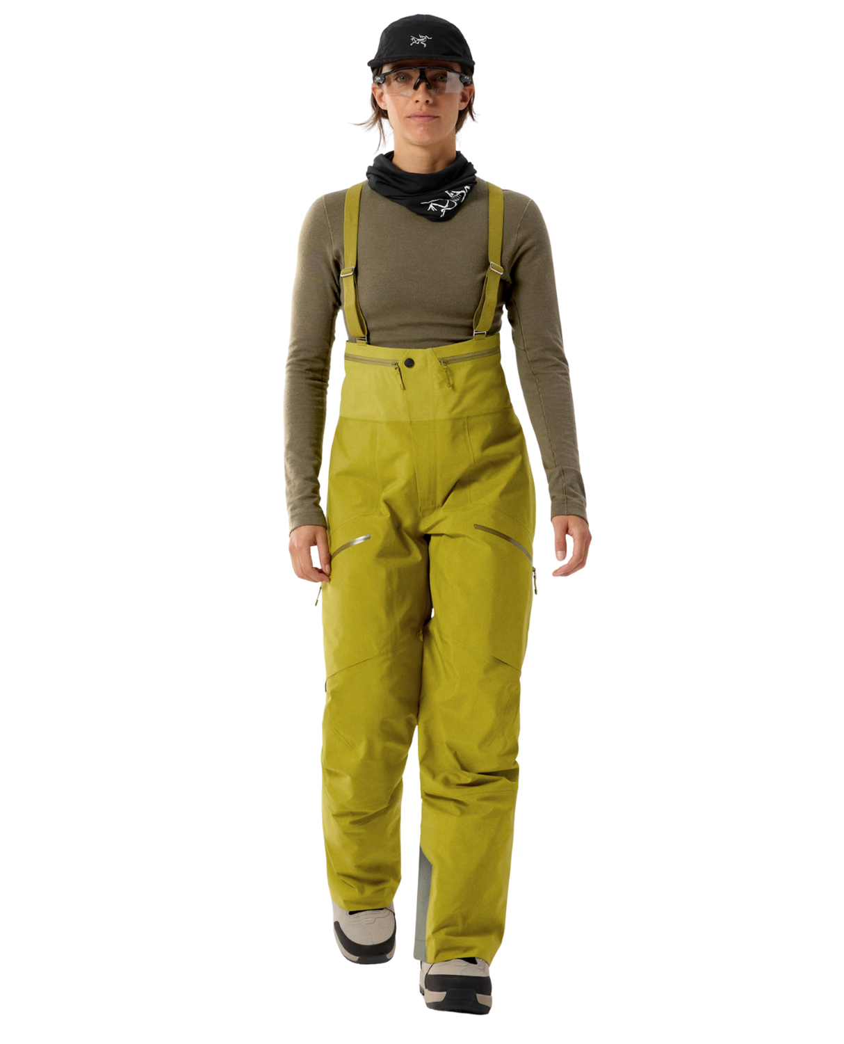 Arc'teryx Rush Bib Pant til kvinder - Olive Moss