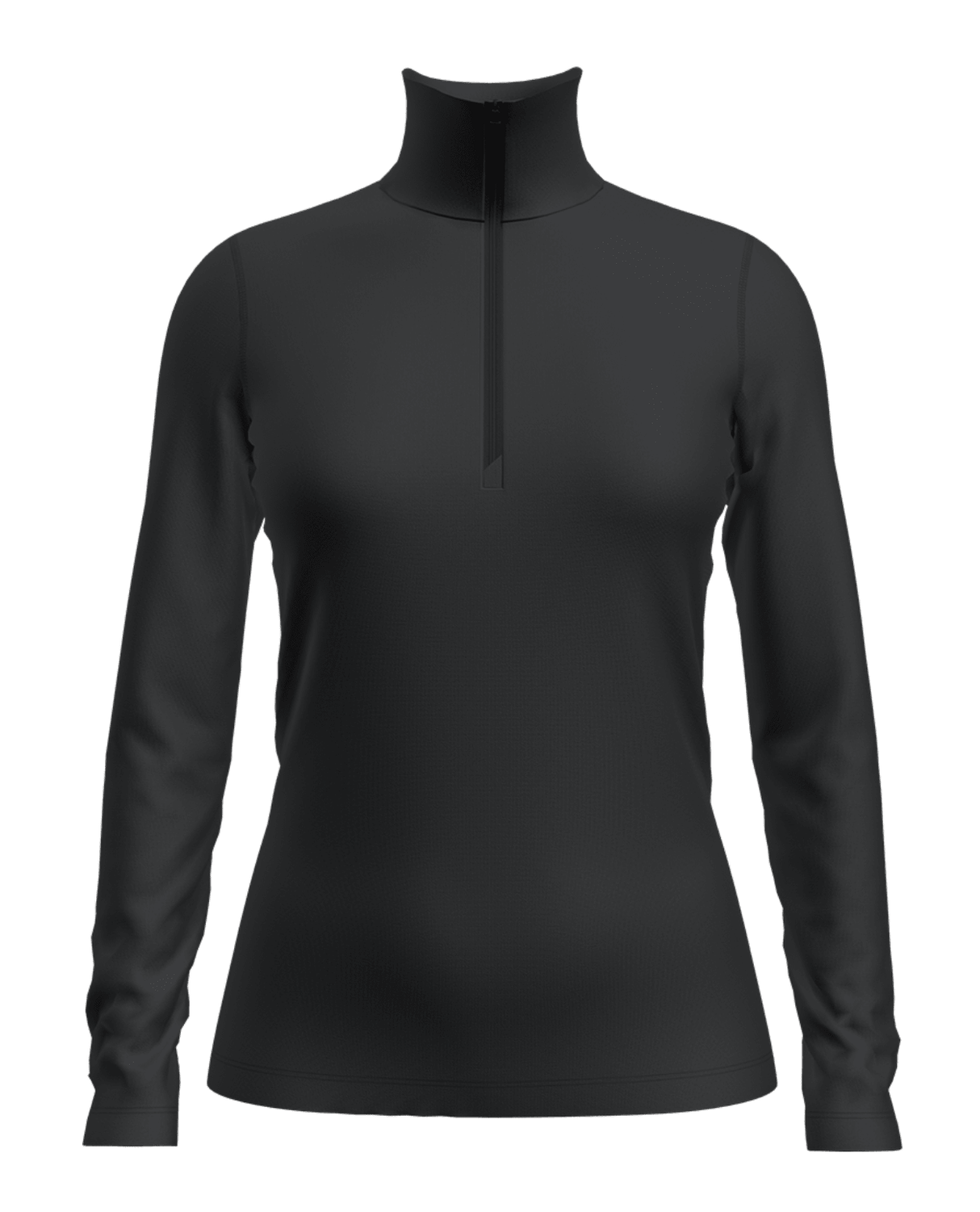 Icebreaker Women 260 Tech Long Sleeve Half Zip - Black - Underställ - Alpingaraget