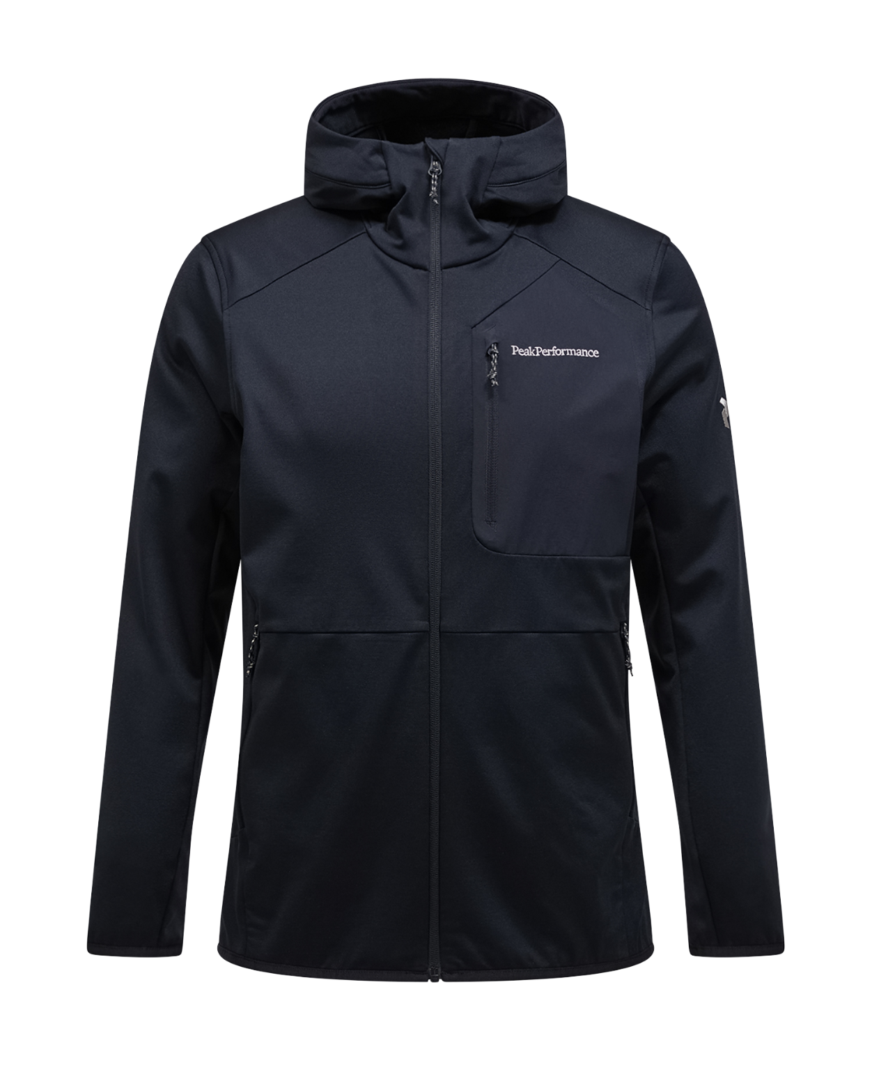 Peak Performance Men Utility Light Zip Hood - Black / Black  Alpingaraget