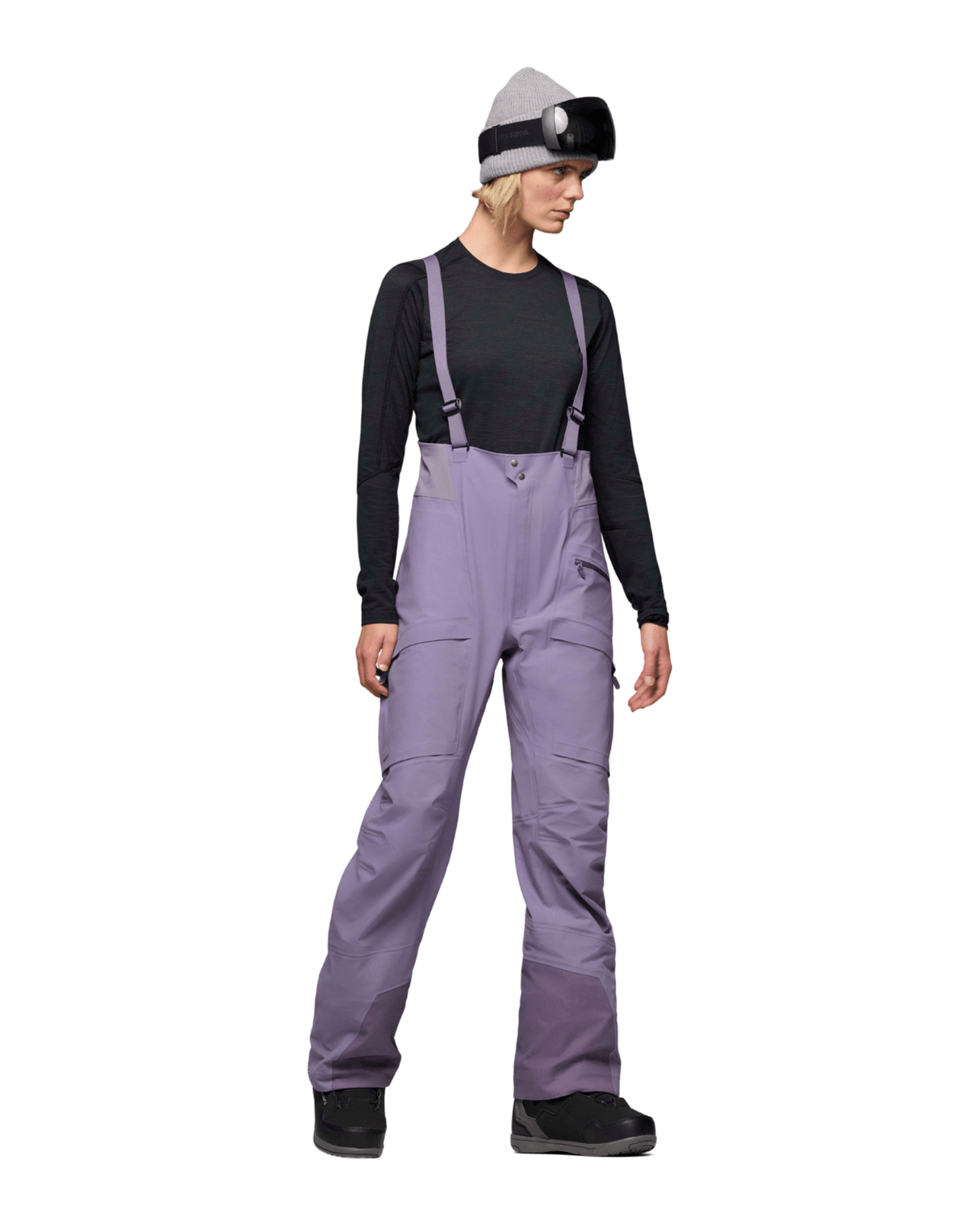 Norröna Women møre Gore - Tex Salopette - Purple Sage - Skidbyxor - Alpingaraget