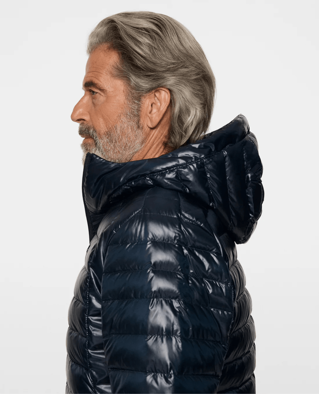 J.Lindeberg Men Oden Light Down Hood - JL Navy - Mellanlager - Alpingaraget