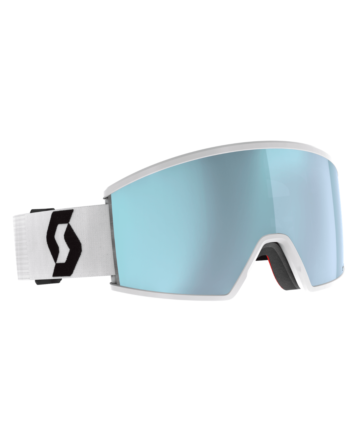 Scott Goggle Ambit AMP - Mineral White/Black, Ice Chrome S2 - Goggles - Alpingaraget