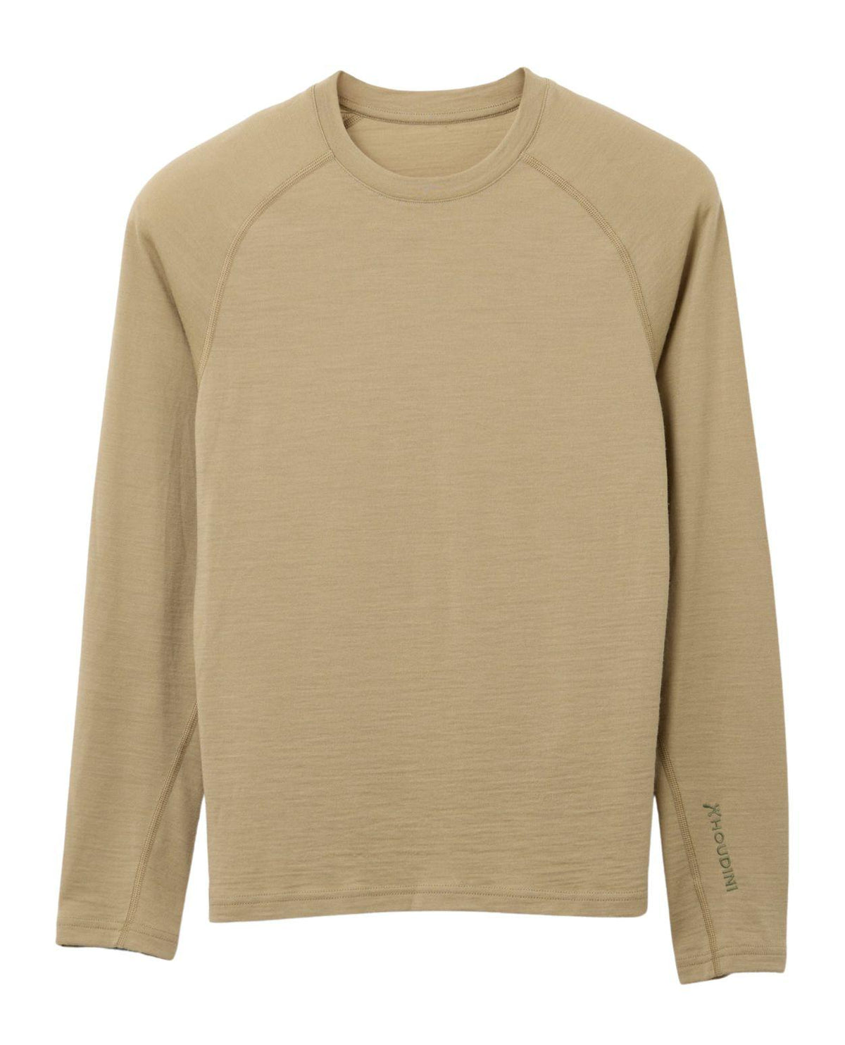 Houdini Puremerino Crew dam i färgen powder green, ett långärmat underställ i merinoull med rund halsringning.